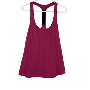 Athletech Womens Pink Round Neck Racerback Activewear Tank Top Size XL